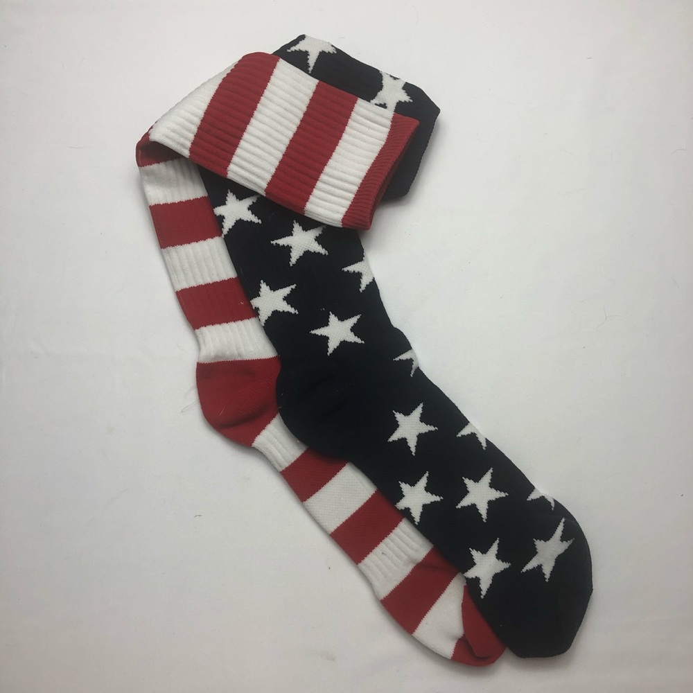 American flag Stars and Stripes high men’s socks